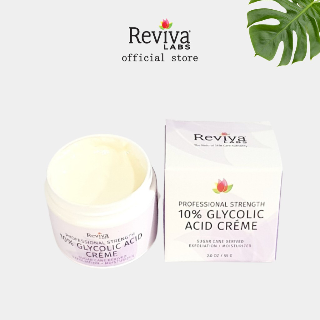 Reviva Labs Glycolic Acid Créme 10 ครีมบำรุงผิวหน้า ลดเลือนริ้วรอย ฝ้า กระ จุดด่างดำ เร่งการ 4245