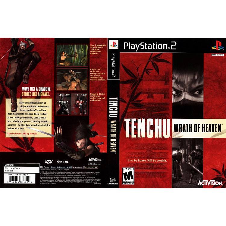 Playstation games 53 บาท TENCHU WRATH OF HEAVEN [PS2 US : DVD5 1 Disc] Gaming & Hobbies