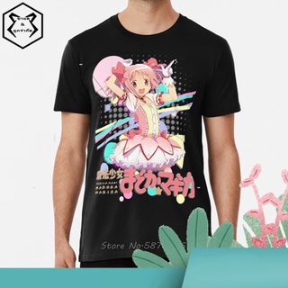 เสื้อยืด ผ้าฝ้าย พิมพ์ลาย Madoka Magica~ Madoka Magica Puella Magi Mahou Shoujo Kyubey Homura Hakemi Kaname Mami สําหรับ