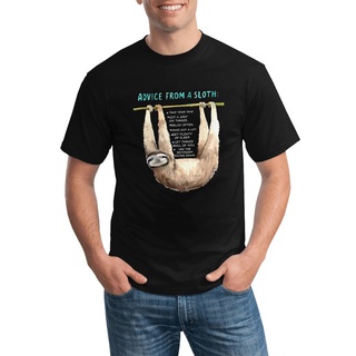 เสื้อยืดลําลอง ลาย Advice From A Sloth สําหรับผู้ชาย