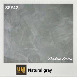 Uniloft​ Thailand​ปูนลอฟท์เกรดพรีเมียม​ 🚩จัดส่ง​ฟรี​ ​SS#42-Natural gray (1ชุด​ใช้ได้​15-20​ตารางเมตร​/2​รอบ)