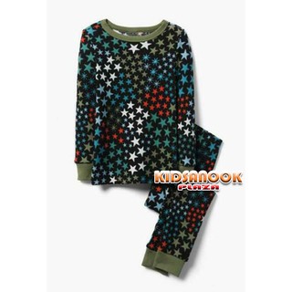 [แท้]GB926 ชุดนอน Gymboree (เสื้อ + กางเกงขายาว) รุ่น Stars Thermal Pajamas (สำหรับเด็กอายุ 5-8 ปี)