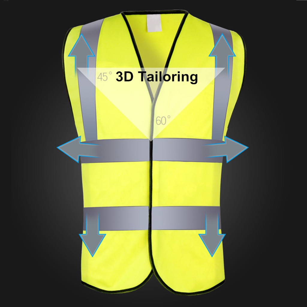 REFLECTIVE VEST/ SAFETY SECURITY HIGH VISIBILITY VEST/ SAFETY CLOTHING/ NIGHT WORK/ MEN OUTERWEAR/ S