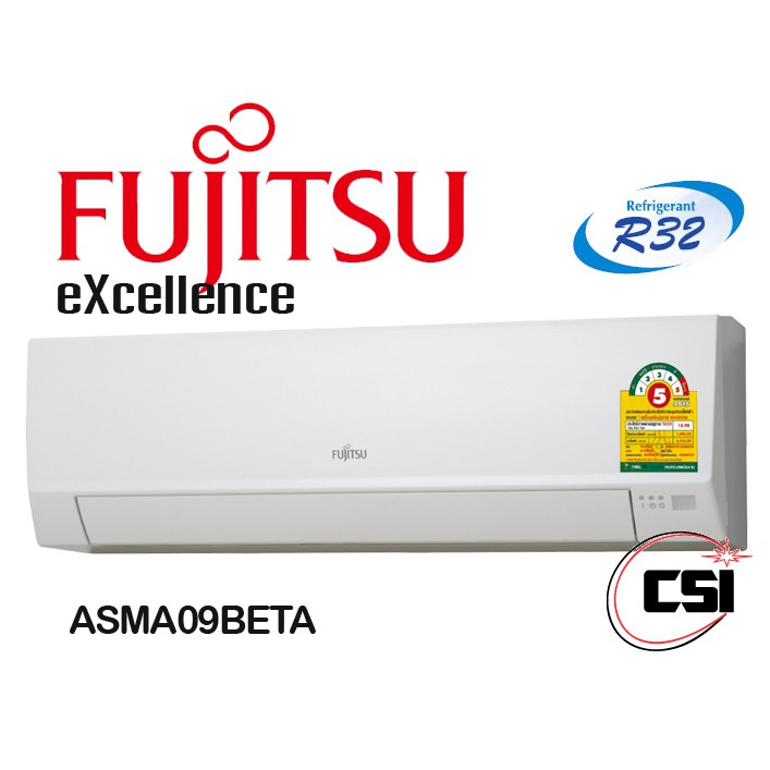 Fujitsu แอร์ติดผนัง ขนาด 9000 - 30000 BTU รุ่นใหม่ ASMA09 , ASMA13 , ASMA18 ASMA24 ASMA30
