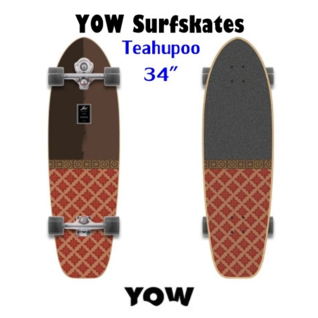 พร้อมส่ง yow surfskate เซิร์ฟ สเก็ตบอร์ด สัญชาติ สเปน YOW Teahupoo 34″ 2021 truck S5 meraki เซิร์ฟสเก็ตของผู้ใหญ่