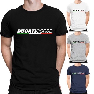 เสื้อยืด พิมพ์ลาย Corse Ducati Sommer Kurzarm Thentaii Hemd Baumwolle สําหรับผู้ชาย