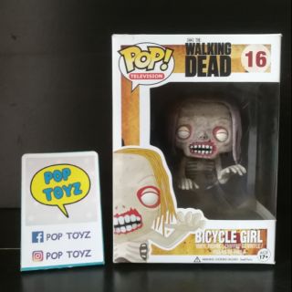 FUNKO POP BICYCLE GIRL 16 THE WALKING DEAD ของแท้ งานเก่าเลิกผลิตแล้ว หายาก แถมกล่องใส มีของพร้อมส่งไม่ต้องรอพรีออเดอร์