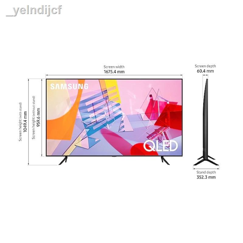 งานร้านใหม่ 100 คน ลด 3000 บาท❉✎◊SAMSUNG QLED TV 4K UHD SMART TV 75 นิ้ว 75Q60T รุ่น UA75Q60TAKXXT