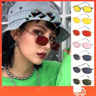 MOUYU แว่นกันแดดแบบเกาหลี  ผู้หญิงฮิปสเตอร์ โลหะ  เคส