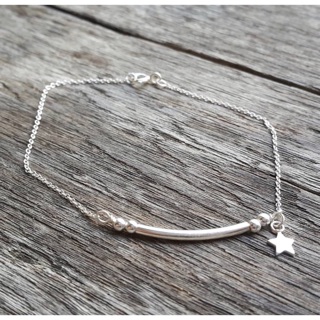 Minimalist925 Bracelet with little star dangle