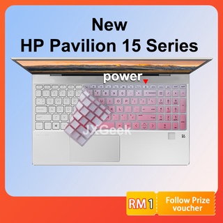 แผ่นซิลิโคนครอบแป้นพิมพ์ สําหรับ HP Pavilion 15 Series 15 นิ้ว HP 15-eg0010tx 15-eg0106TX 15-eg0107tx 15-eg008tx