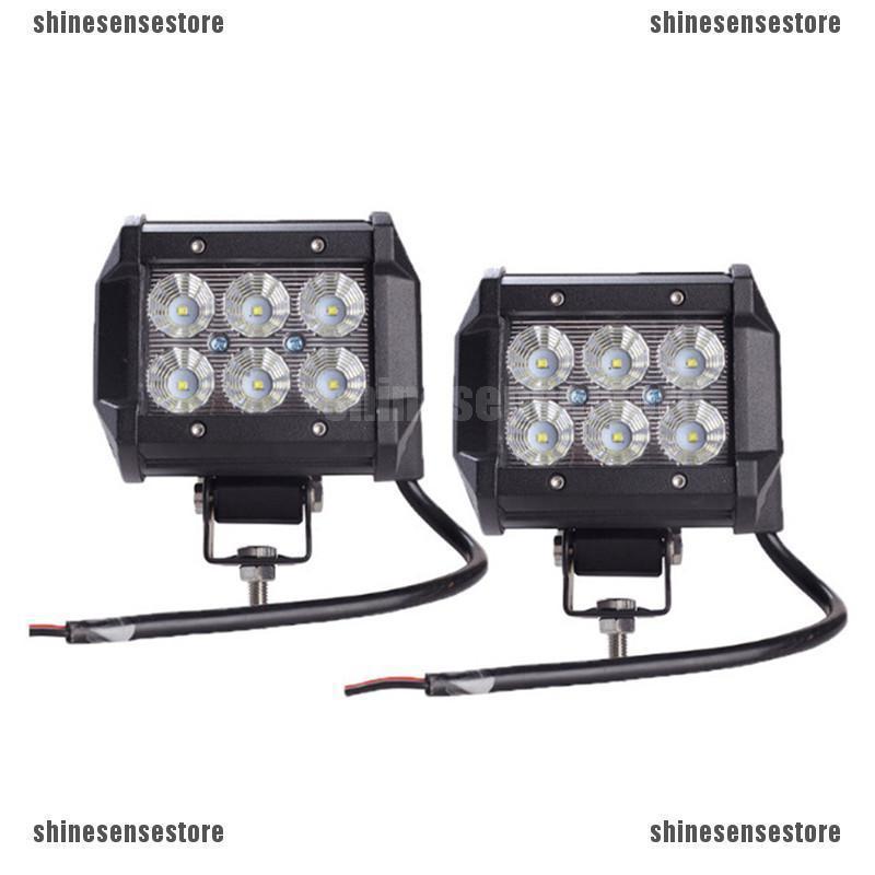 ไฟตัดหมอกออฟโร้ด LED 18W 4WD สําหรับรถ ATV SUV UTE