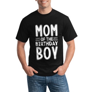 เสื้อยืด พิมพ์ลาย Mom Of The Birthday 1 สี แฟชั่นสําหรับผู้ชาย