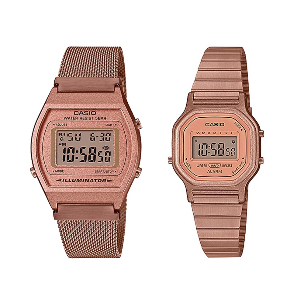 Casio Standard นาฬิกาข้อมือผู้หญิง สายสแตนเลส รุ่น B640,B640WMR,B640WMR-5A,LA-11,LA-11WR,LA-11WR-5A