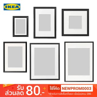 IKEA กรอบรูป KNOPPÄNG (ดำ/ 6 ขนาด)