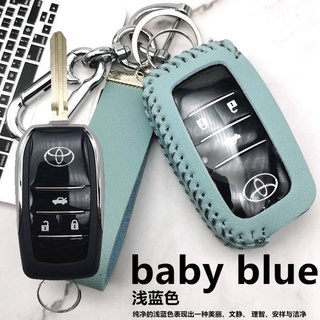 พวงกุญแจรถยนต์ แบบหนัง สามารถพับได้ สําหรับ Toyota