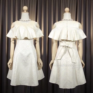 VG9329 ระบายอก น่ารักเรียบร้อย ใส่ได้หลายโอกาส ชุดทำงาน ชุดออกงาน เดรสแฟชั่น เดรสน่ารัก [LUXURY707]