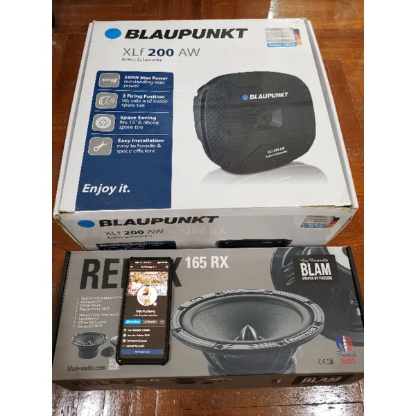 ลำโพง Blam Relax 165RX และ Blaupunkt XLf200 AW