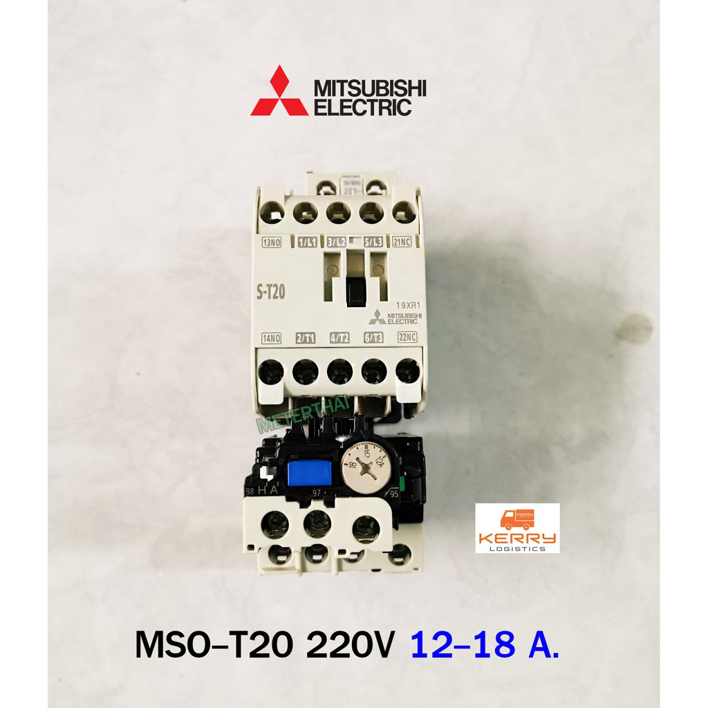 MITSUBISHI MSO-T20 15A (12-18A) 220V Magnetic+overload