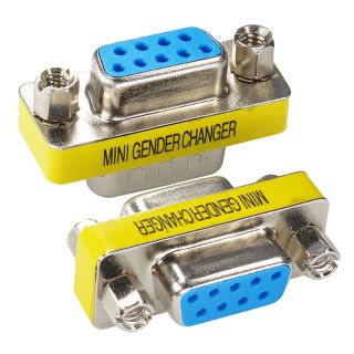 ใหม่ RS232 9 Pin หญิง/เพศหญิงอะแดปเตอร์ DB9 Serial M-F Extender CONNECTOR COUPLER