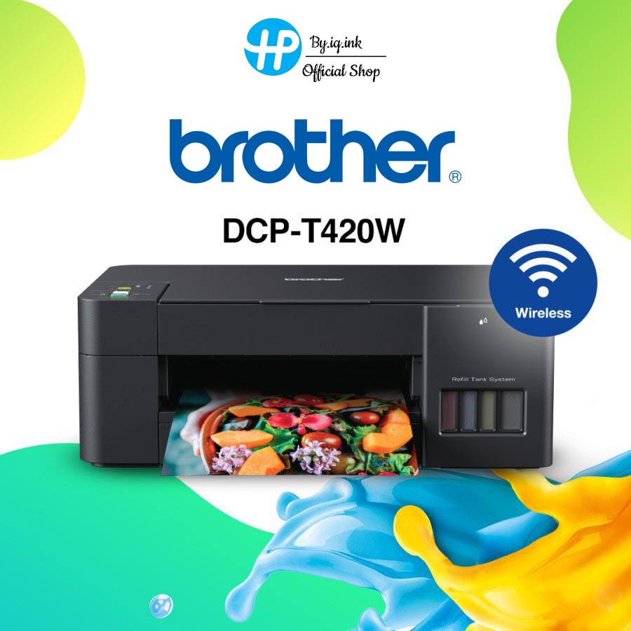 DCP-T420WBrother เครื่องพิมพ์มัลติฟังก์ชันอิงค์แท็งก์ DCP-T420W / T220  3-in-1: Print / Copy / S
