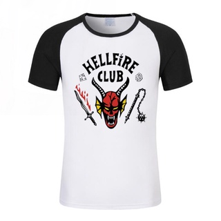 เสื้อกันหนาว พิมพ์ลายการ์ตูน Stranger Things Hellfire Club สไตล์วินเทจ สําหรับผู้ชาย และผู้หญิง