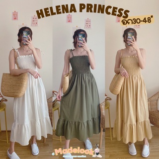 HELENA LONG DRESS เดรสยาวผูกไหล่ทรงเจ้าหญิงสไตล์เกาหลี สมอครอบตัว ผ้าฝ้ายใส่สวยมากค่ะ ใส่เที่ยวคาเฟ่ เที่ยวทะเลได้ค่ะ