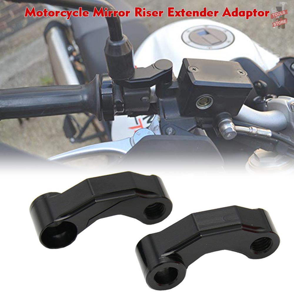 รถจักรยานยนต์กระจกRiser Extenderอะแดปเตอร์H AndlebarเมากระจกRiser Extender S Spacersขยายอะแดปเตอร์