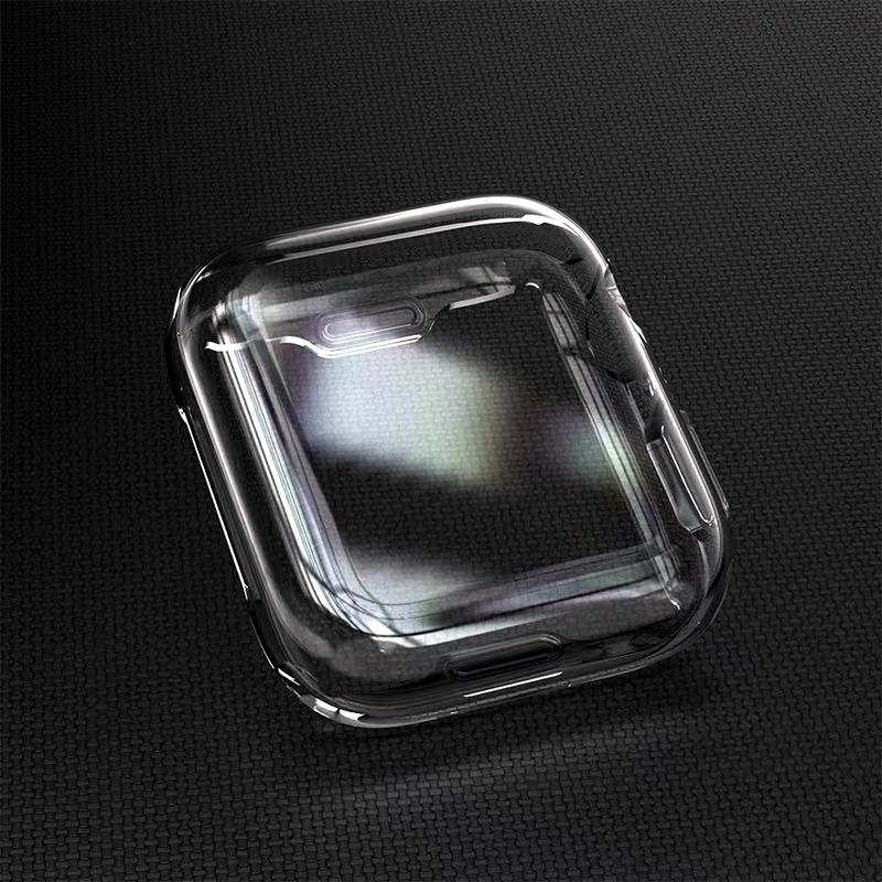 เคส ใสคลุมจอ สำหรับ Smart watch case ขนาด 38mm 40mm 41mm (S10)42mm 44mm 45mm 46mm 49mm เคสแบบนิ่มสีใสพร้อมจอ