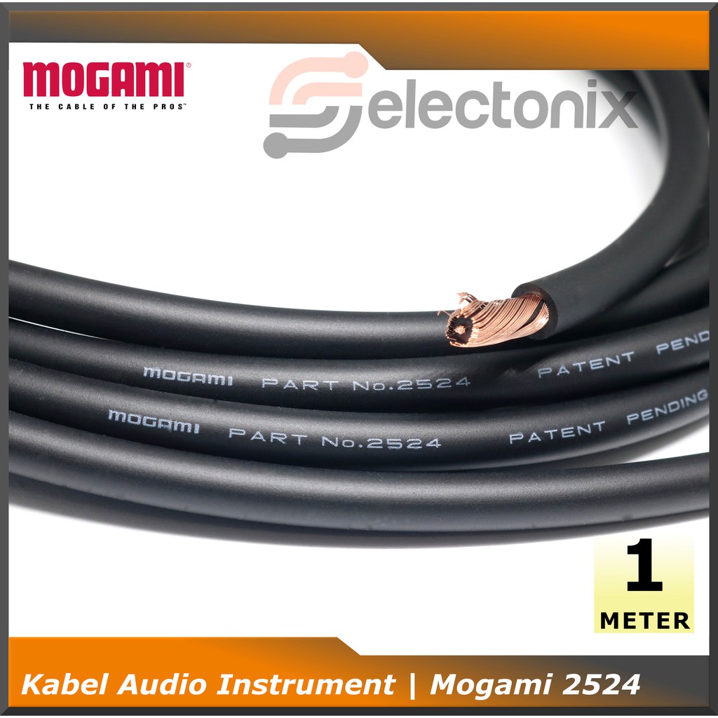สายสัญญาณเสียงเครื่องดนตรี Mogami 2524 [1 ม.]