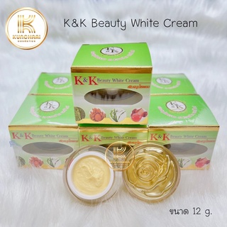 ครีมเคแอนด์เค บิวตี้ไวท์ (เซต 3 และ 6 กล่อง) K&amp;K Beauty White Cream ครีมสมุนไพรรวม ขนาด 12 g.