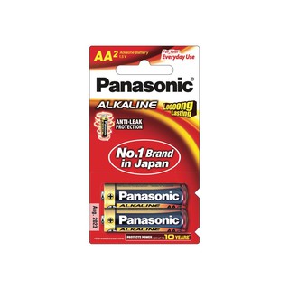 ถ่านไฟฉาย ALKALINE PANASONIC  2A (1x2)