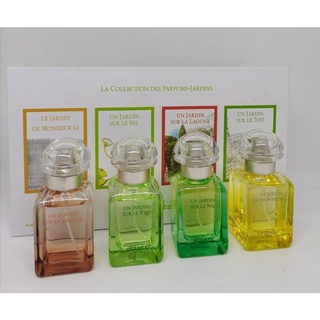 1190.-  HERMES LA COLLECTION DES PARFUMS JARDINS (4IN1) 4X30ML SET   ในกล่องประกอบด้วย  HERMÈS Un Jardin sur la Lagune,