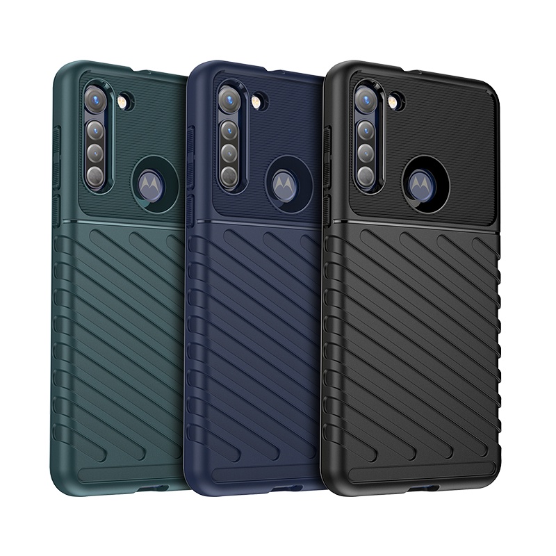 เคสโทรศัพท์ซิลิโคนกันกระแทกสําหรับ Motorola Moto G8 Power Lite Play Plus ฝาครอบยางกันชน