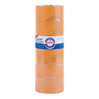 ยูนิเทป โอพีพีเทปสีชา กาวยาง แพ็ค 6 ม้วน  Uni Tape OPP Tape Brown Color Rubber Adhesive Pack 6 Rolls