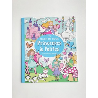 สมุดระบายสีลาย Princesses &amp; Fairies แบรนด์ Ooly (Color-in Book) นำเข้าจากอเมริกา