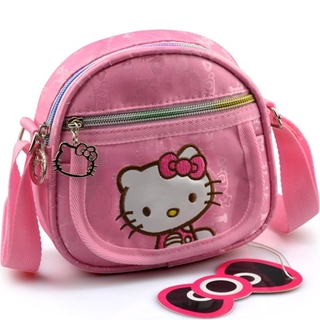 กระเป๋าสะพายไหล่ลายการ์ตูน Hello Kitty สำหรับผู้หญิง