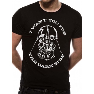 เสื้อยืดพิมพ์ลายเสื้อยืด พิมพ์ลายกราฟิก Star Wars Darth Vader Dark Side Sith Lord Last Jedis คุณภาพดี