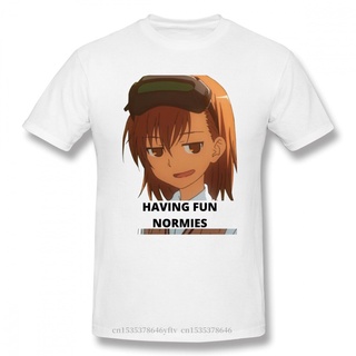 ขายดี!เสื้อยืด ผ้าฝ้าย พิมพ์ลายอนิเมะ Mikoto Misaka Espers สําหรับผู้ชาย 2020S-5XL