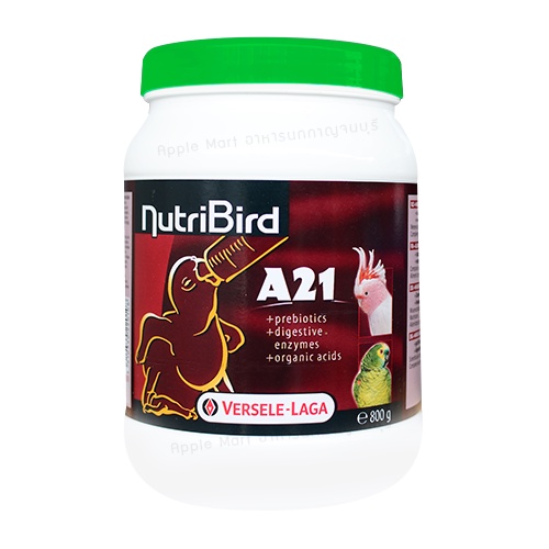 อาหารนก อาหารลูกป้อน นูทรีเบิร์ด เอ21 Nutribird A21 ฝาเขียว 800กรัม