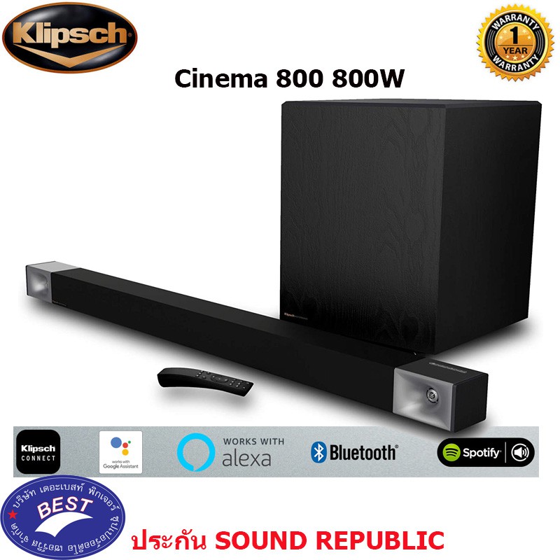 Klipsch Cinema 800 Dolby Atmos Soundbar