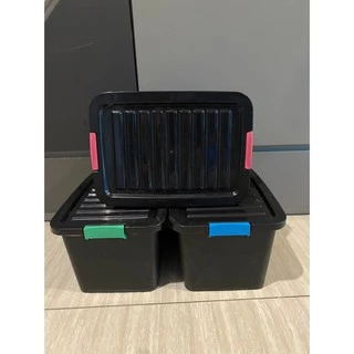 กล่องล็อคพลาสติก 5 ลิตร กล่องใส่ของ กล่องพลาสติก ขนาด 20×28×16 cm