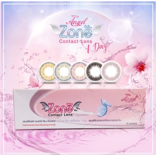 (รายวัน)Angel Zone รุ่น Katie black สีดำ คอนแทคเลนส์รายวัน Angelzone (1Day)