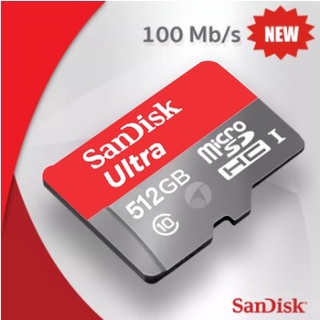Sandisk Ultra โทรศัพท์ แท๊บเล็ เมมโมรี่การ์ด 64GB 128GB 256GB 512GB Micro SD Card ความเร็ว 100MB/s การ์ดหน่วยความจำ