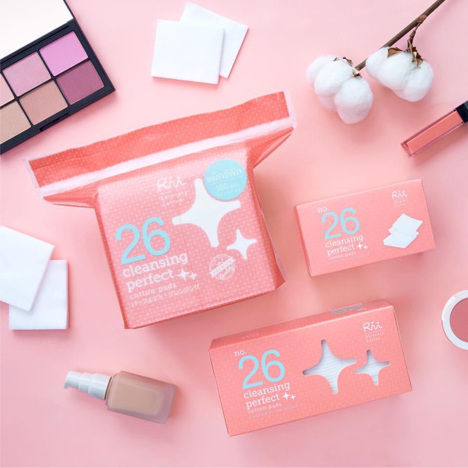 พร้อมส่ง！！ Rii 26 Cleans Perfect Cotton Pads