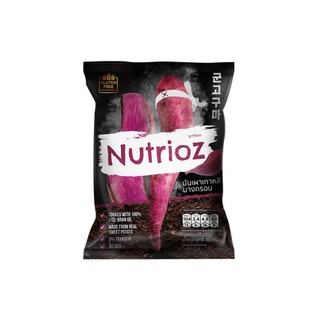 Nutrioz Smoke Roasted Sweet Potato Chip มันเผาเกาหลีทอดอบกรอบ ตรานูเทรียส แพ็ค 3 ชิ้น