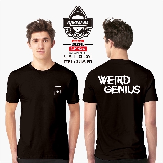 เสื้อยืดผ้าฝ้ายพิมพ์ลายแฟชั่น เสื้อยืด พิมพ์ลาย Edm Weird Genius Music สําหรับผู้ชาย