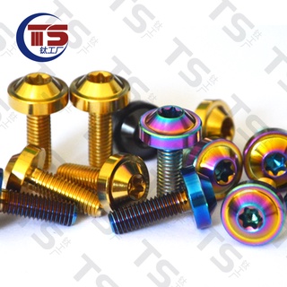 สกรูไทเทเนียมอัลลอยด์ M5 Torx M5 * 30 35 40 มม. สําหรับรถจักรยานยนต์