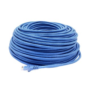 สาย LAN สาย LAN CAT6 FIBRECONNEX 50 ม. สีฟ้า สายไฟ งานระบบไฟฟ้า LAN CABLE FIBRECONNEX CAT6 50M BLUE