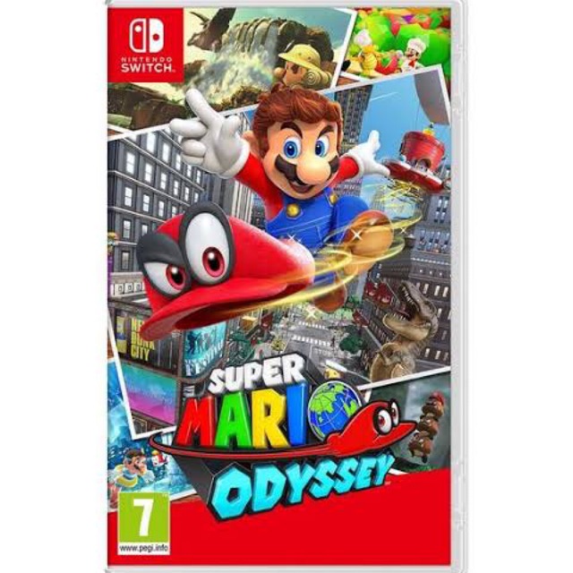 แผ่นเกมมือสอง Nintendo Switch Super Mario Odyssey Game